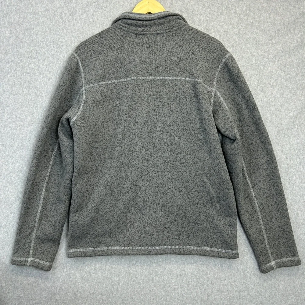 The North Face Gordon Lyons Full Zip Fleece Jacket Gray Heather Gorp Mens Medium